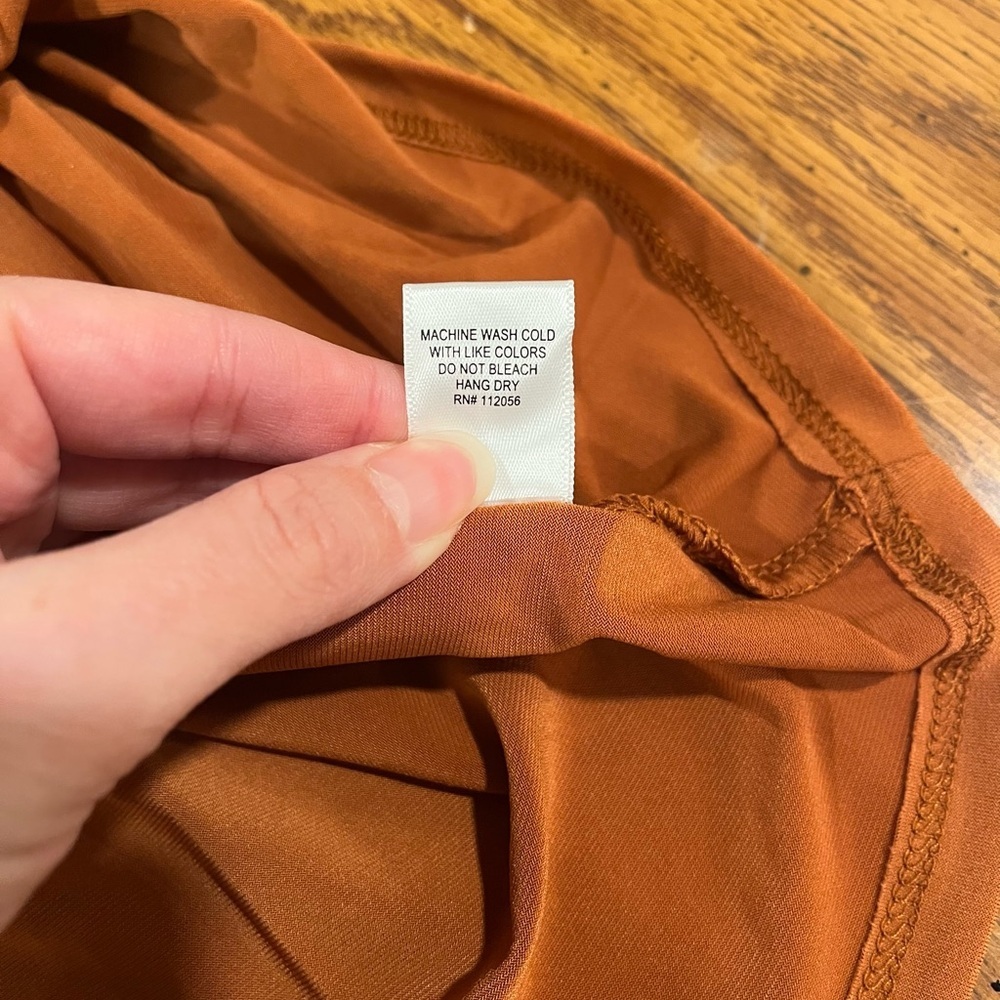 Zenana Burnt Orange Tank Top - Size Large - Picture 6 of 8